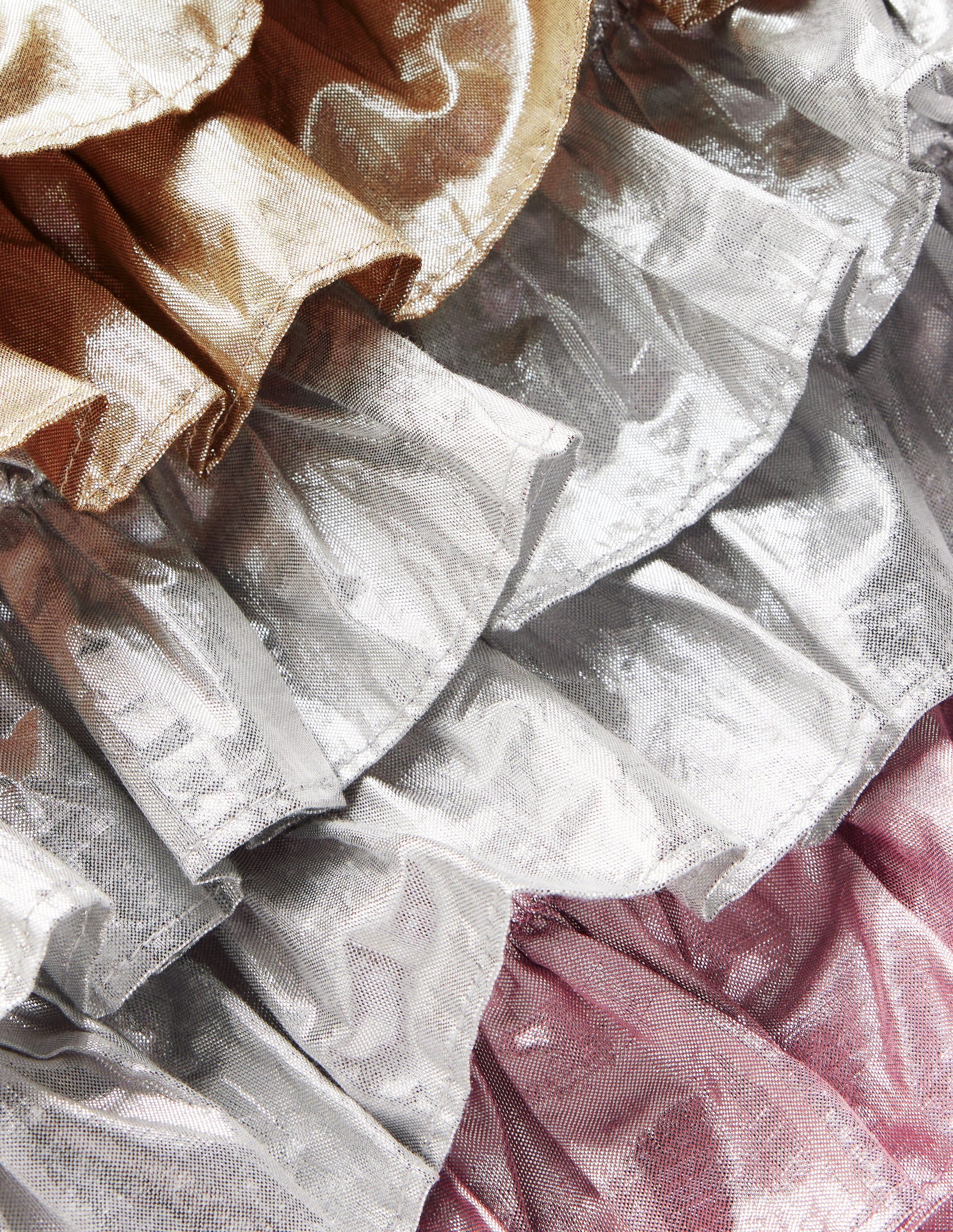 Metallic Tiered Jacket-Metallic Colourblock-4