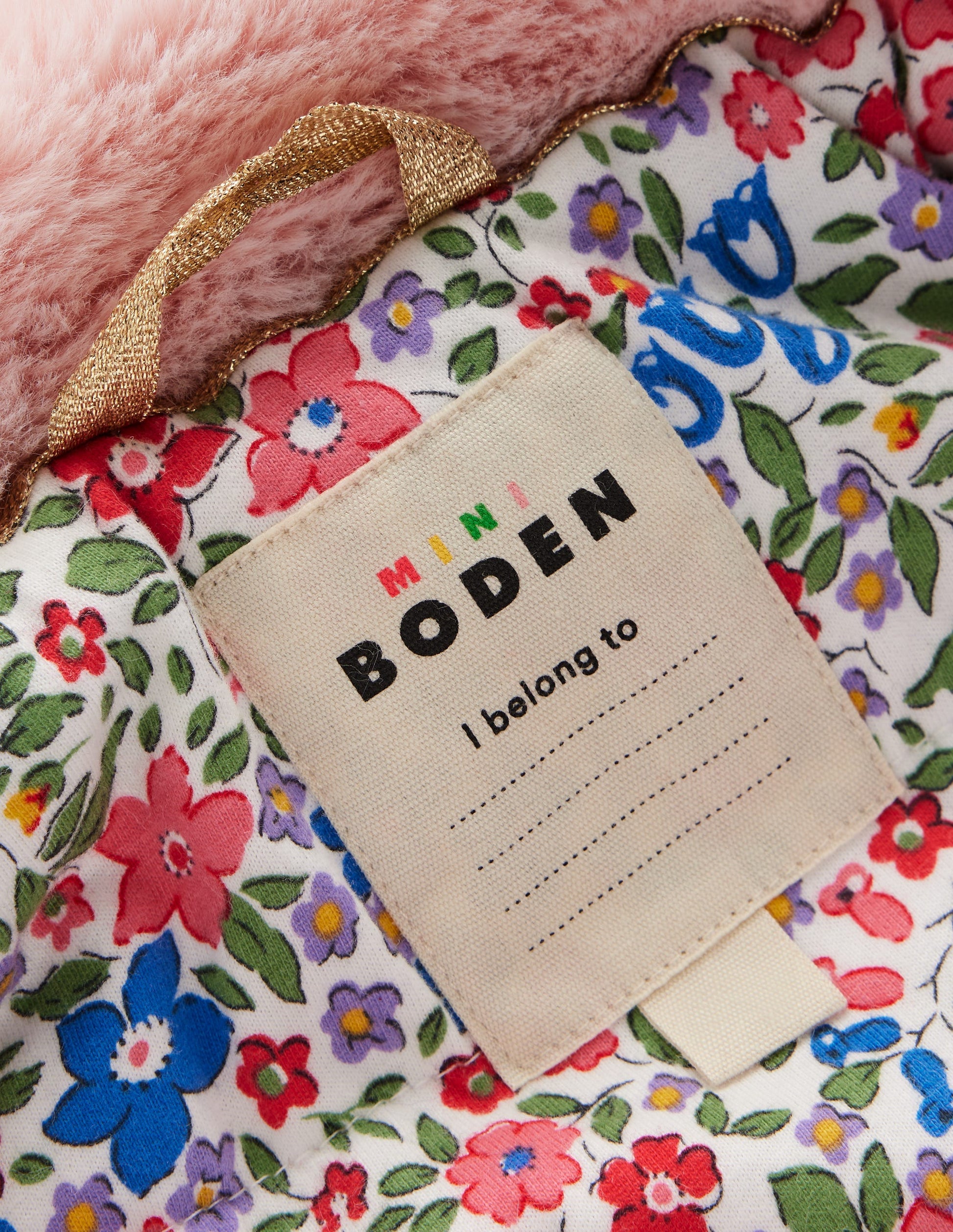 Faux Fur Collared Coat-Pink-5