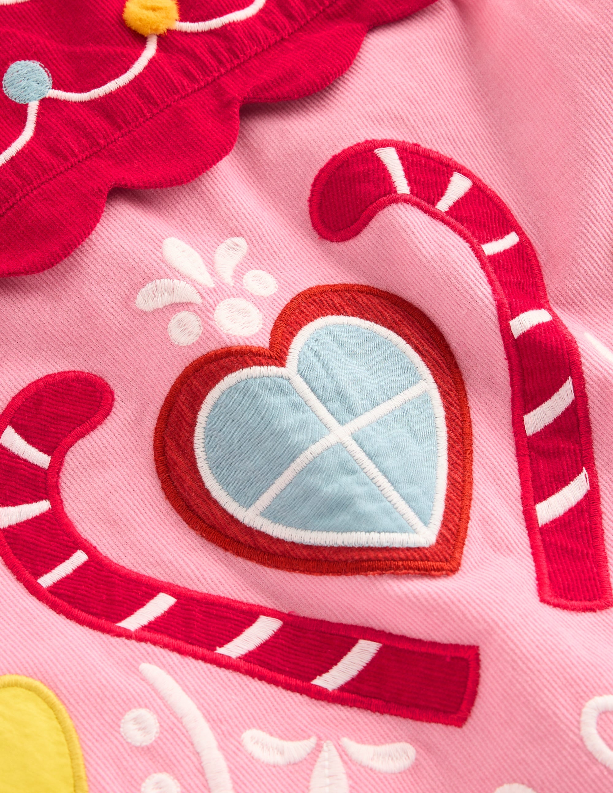 Logo Pinafore Dress-Formica Pink Gingerbread House - Image 3