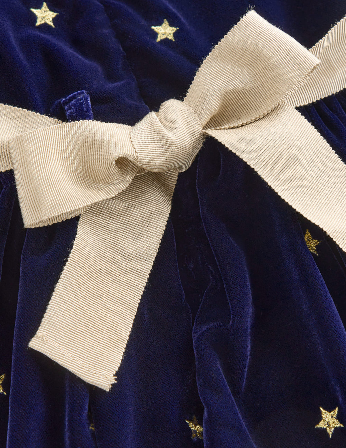 Velvet Party dress-College Navy Gold Stars - Image 7