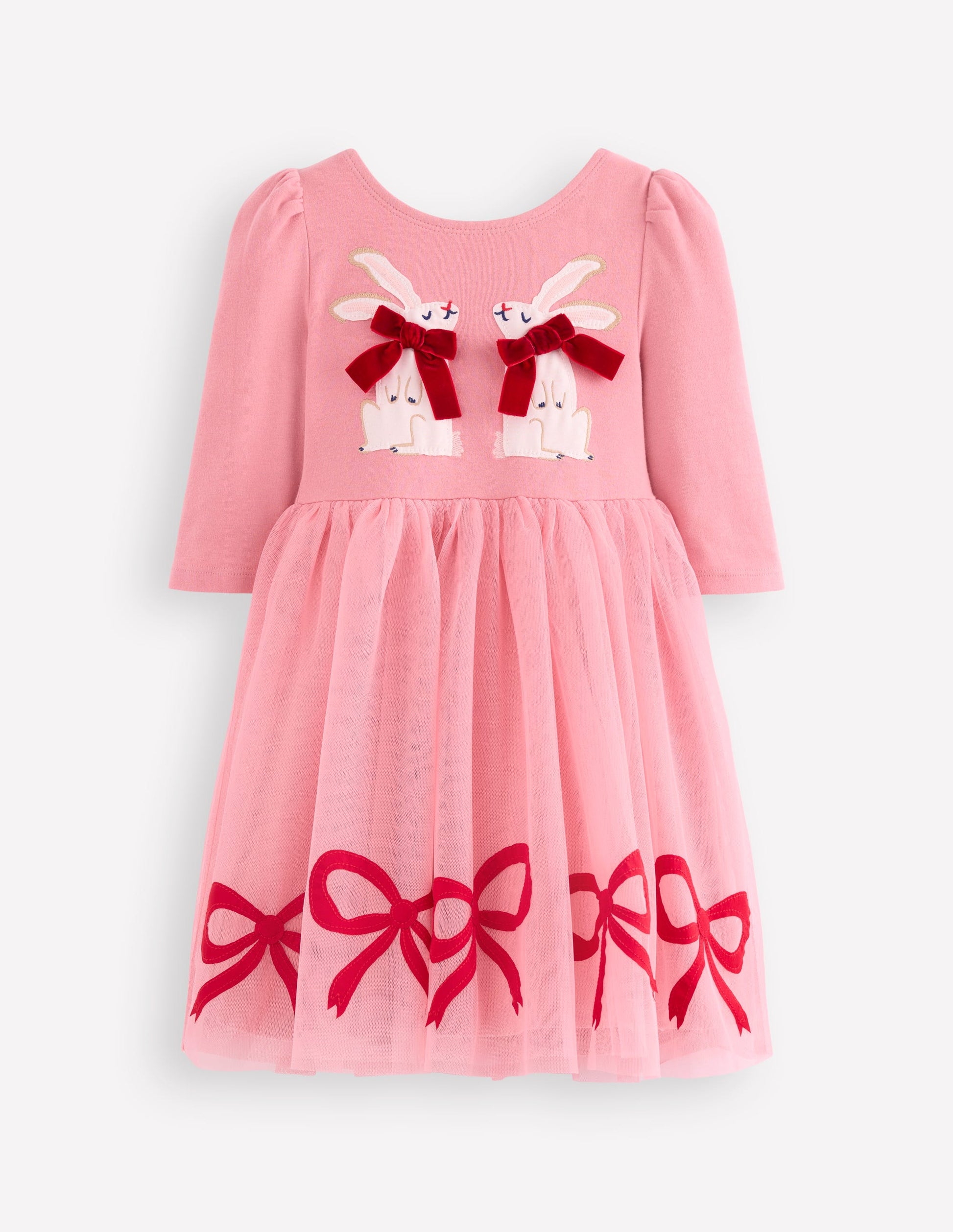 boden tulle embroidered party dress Kids' Embroidered Cross Back Tulle Dress (Women)