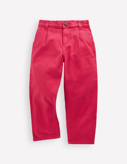 Pleat Jeans-Raspberry Pink-3