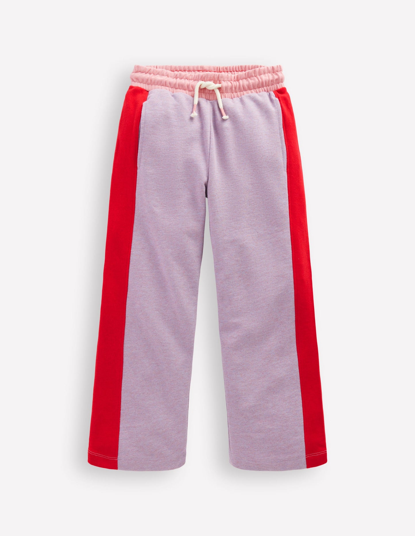 Wide Leg Colourblock Joggers-Colourblock