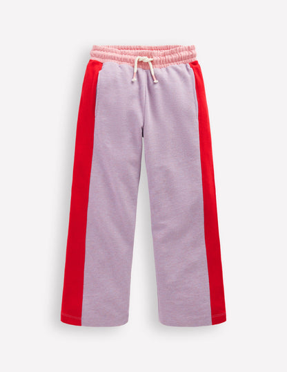 Wide Leg Colourblock Joggers-Colourblock-1