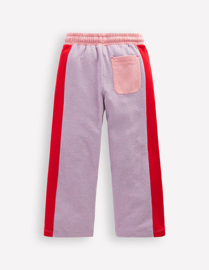 Wide Leg Colourblock Joggers-Colourblock-2