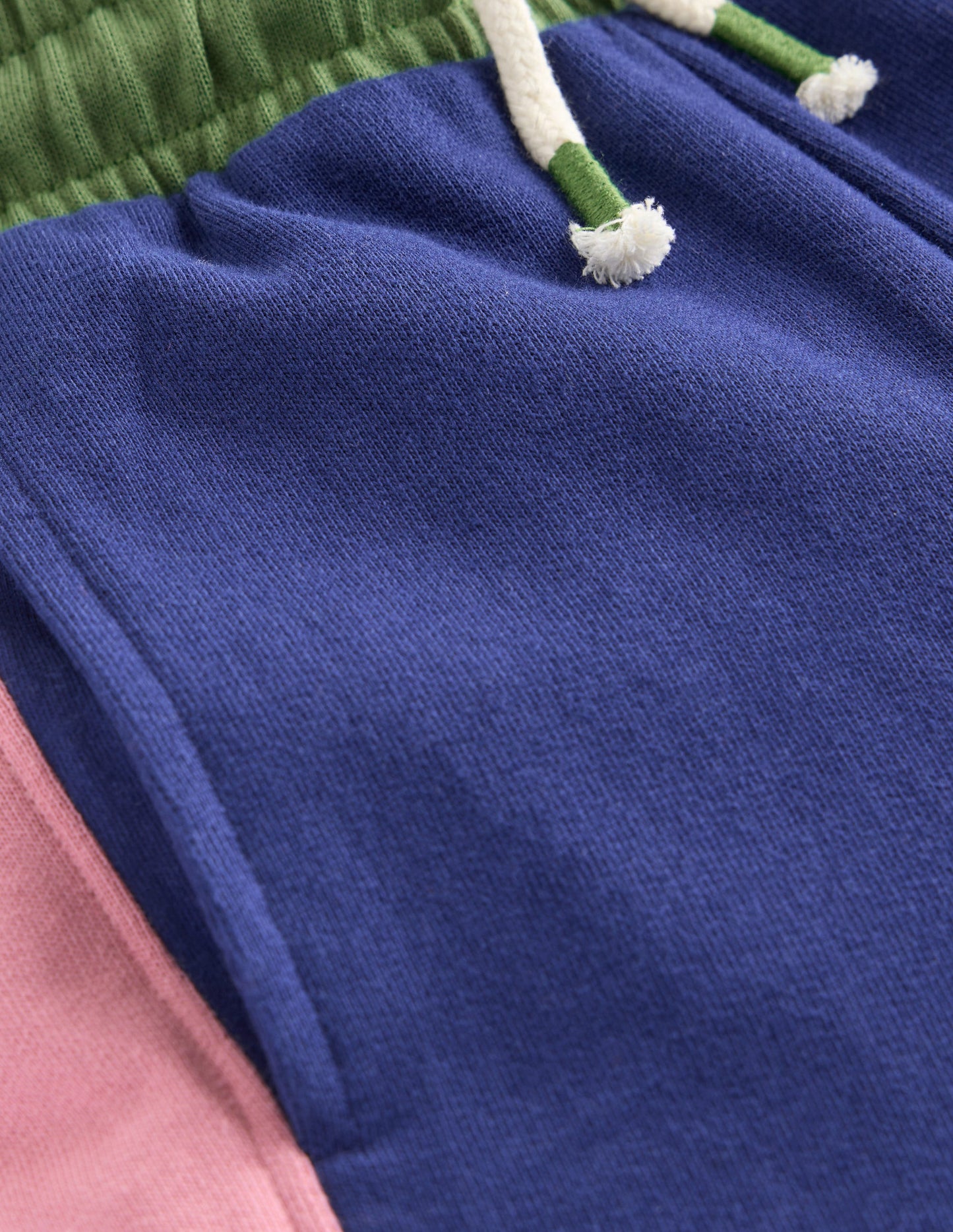 Wide Leg Colourblock Joggers-Starboard Blue Colourblock