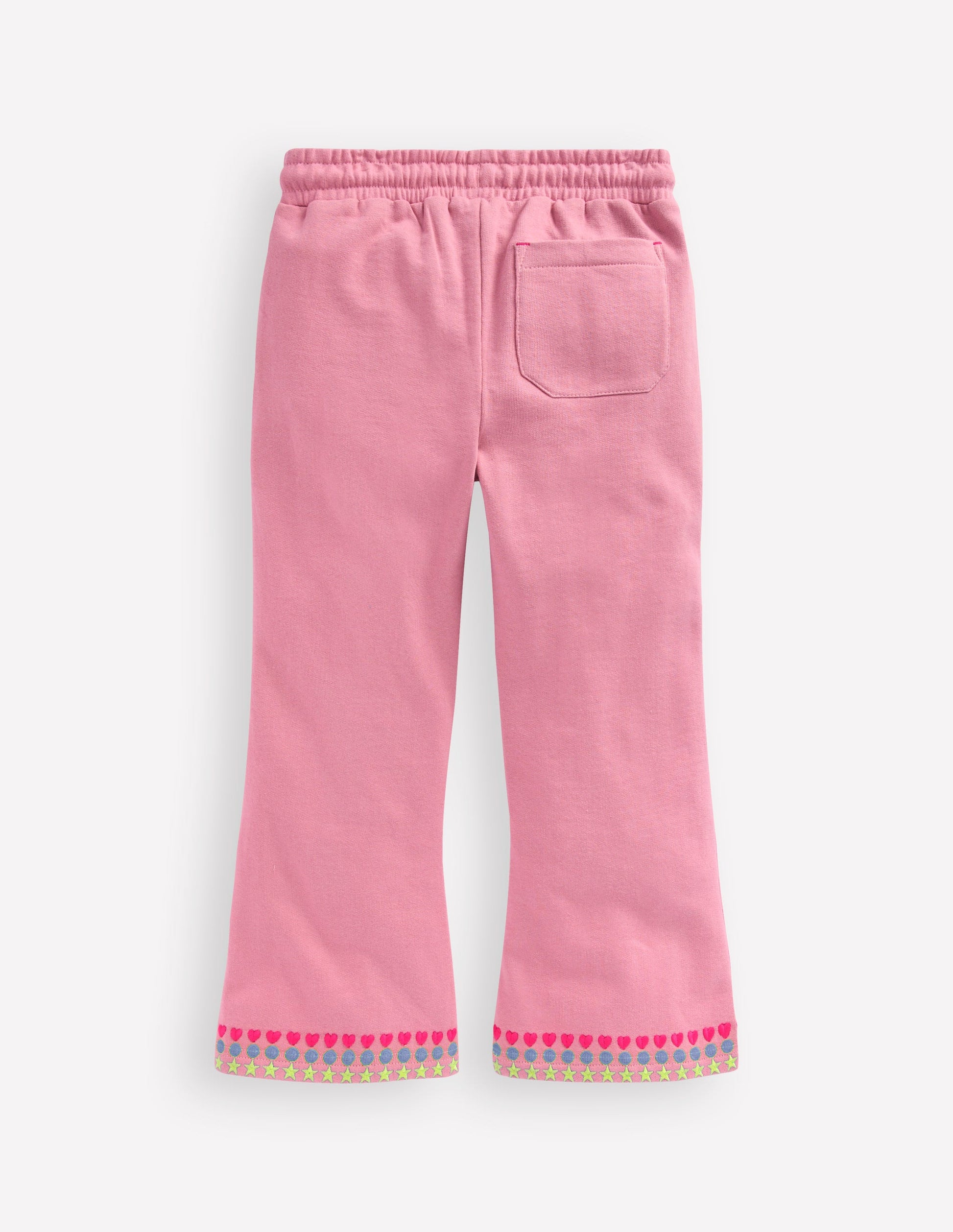Embroidered Kickflare Joggers-Pink Haze Embroidery-2