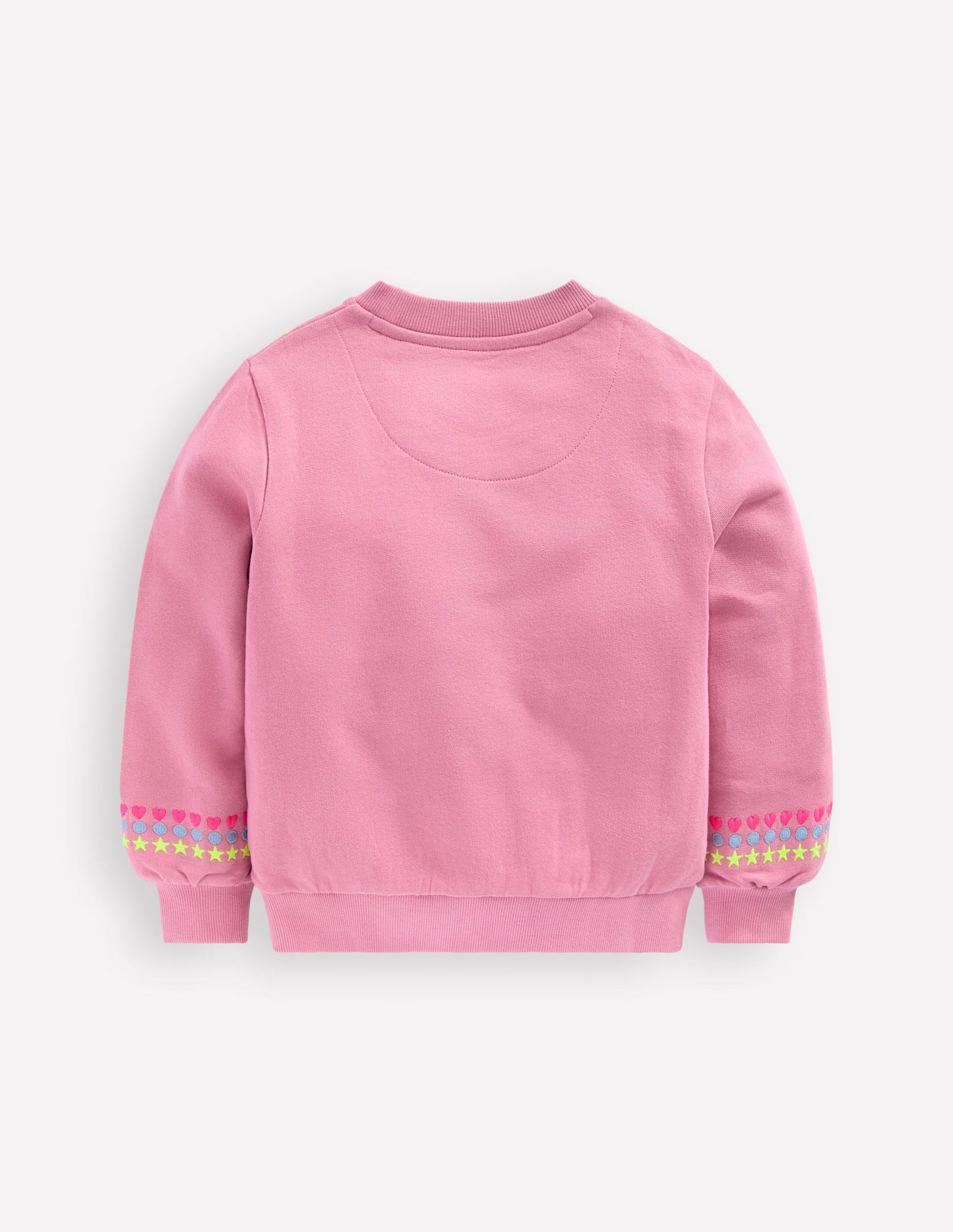 Embroidered Sweatshirt-Pink haze Embroidery