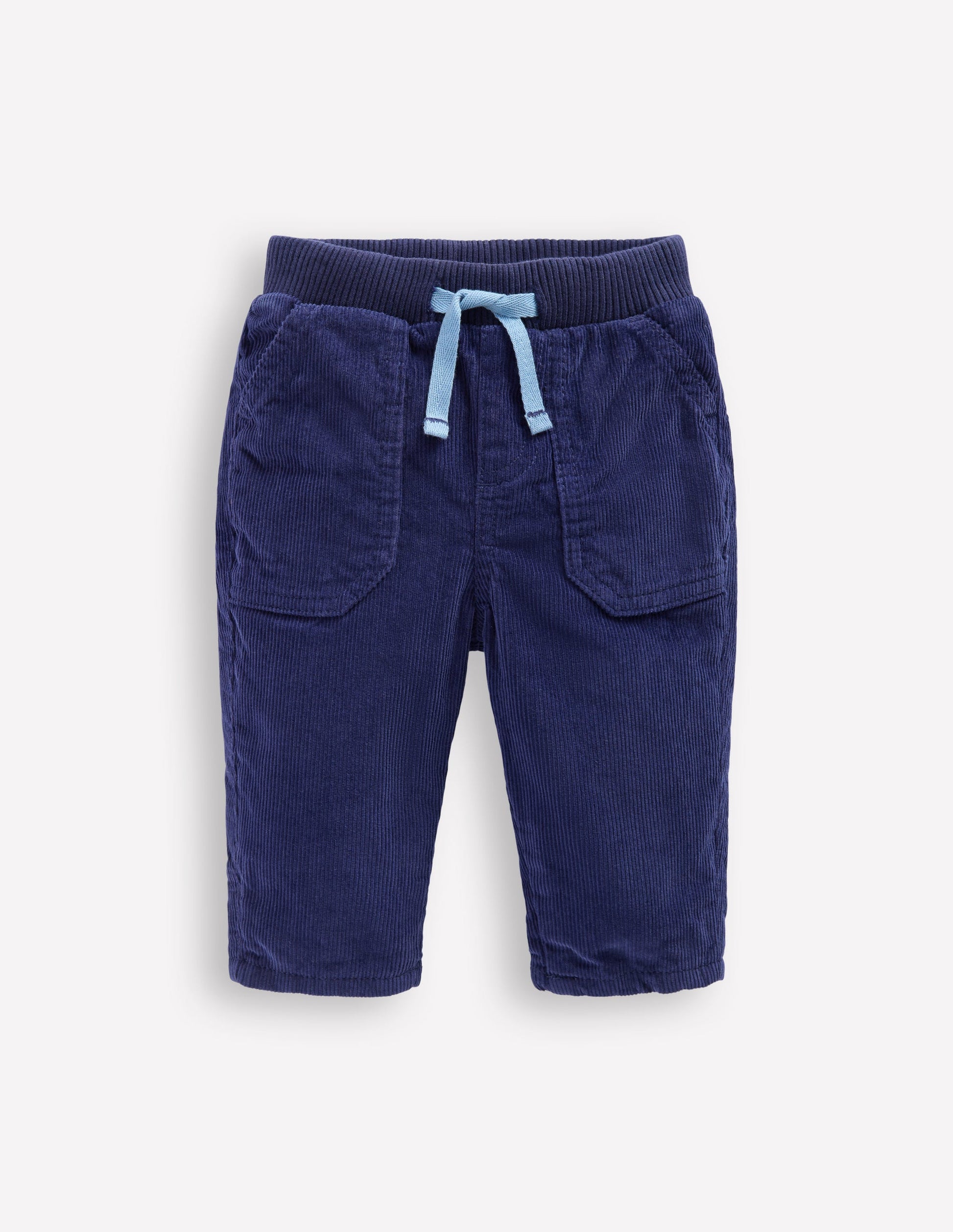 Cosy Lined Trousers-Navy-1