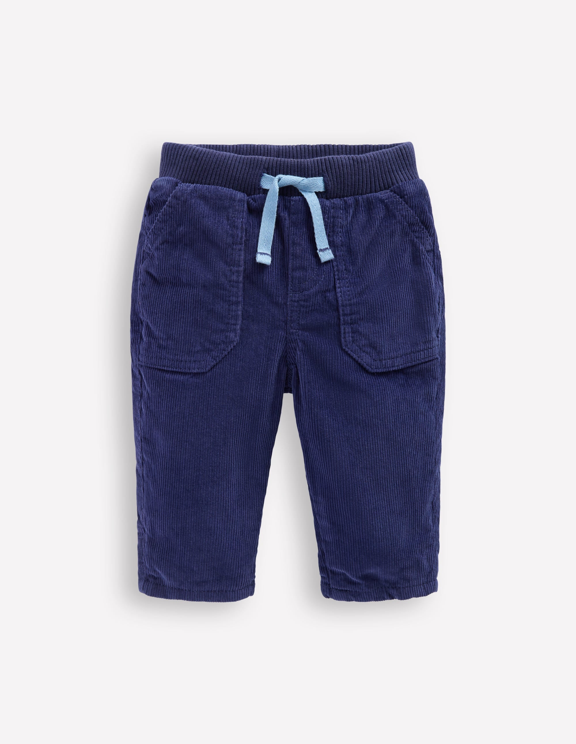 Cosy Lined Trousers-Navy - Image 1