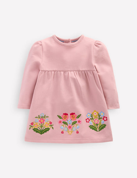Sweatshirt Dress-Vintage Pink