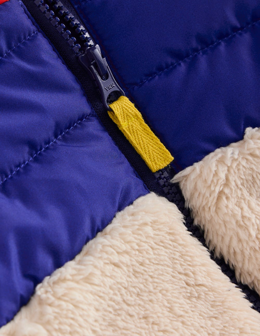 Mixed Borg Jacket-Multi Colour Block-4