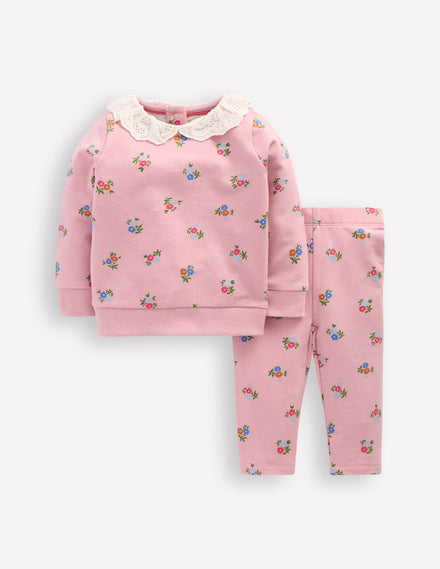 Sweatshirt Play Set-PInk Floral