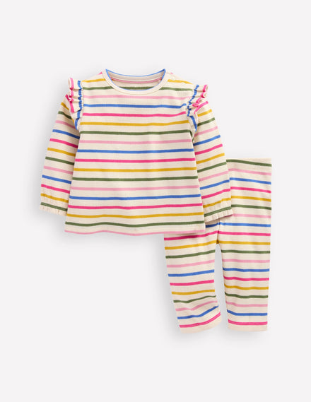 Ribbed Jersey Play Set-Multi Stripe