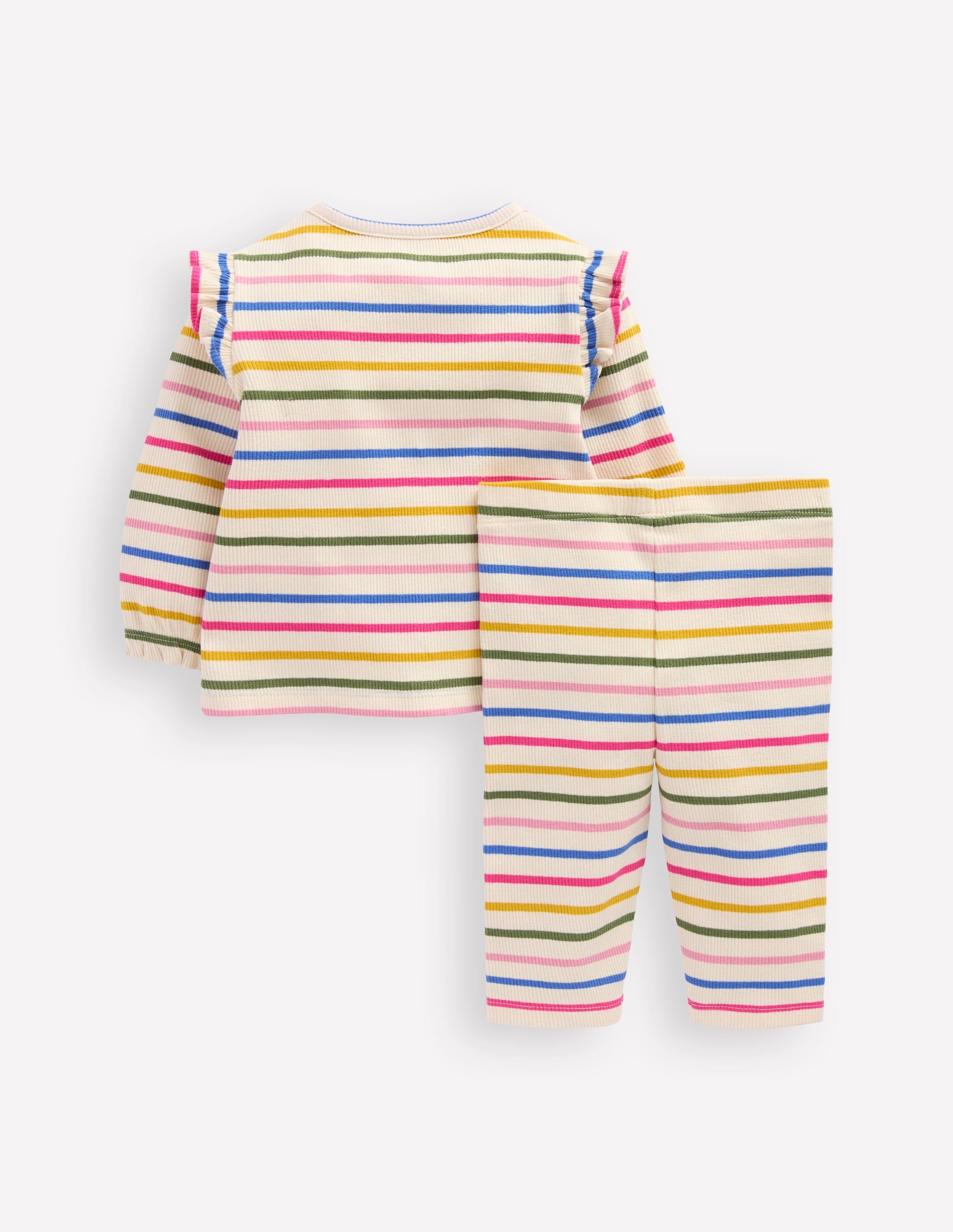 Ribbed Jersey Play Set-Multi Stripe - Image 2