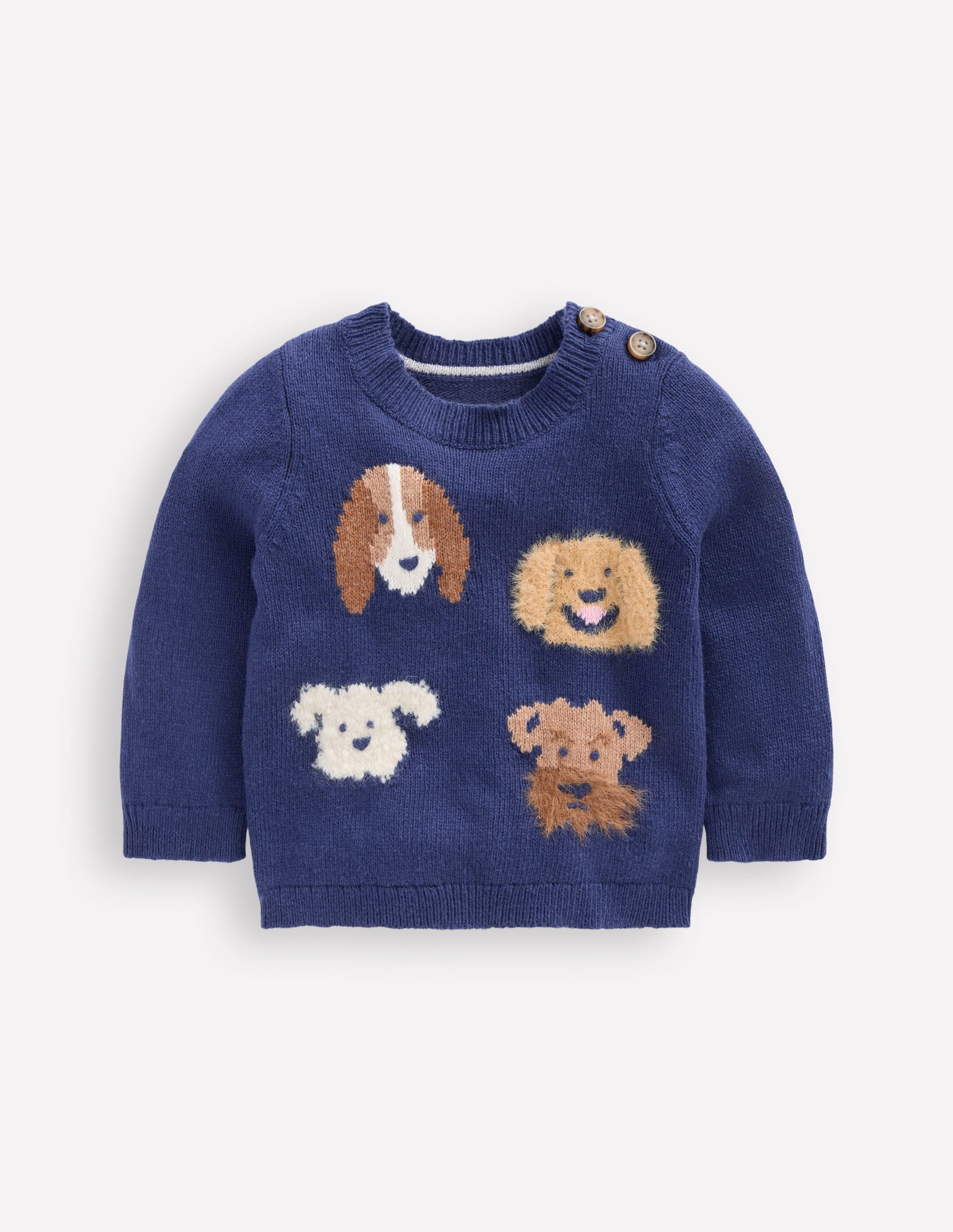 Novelty Logo Jumper-College Navy Dogs - Image 1