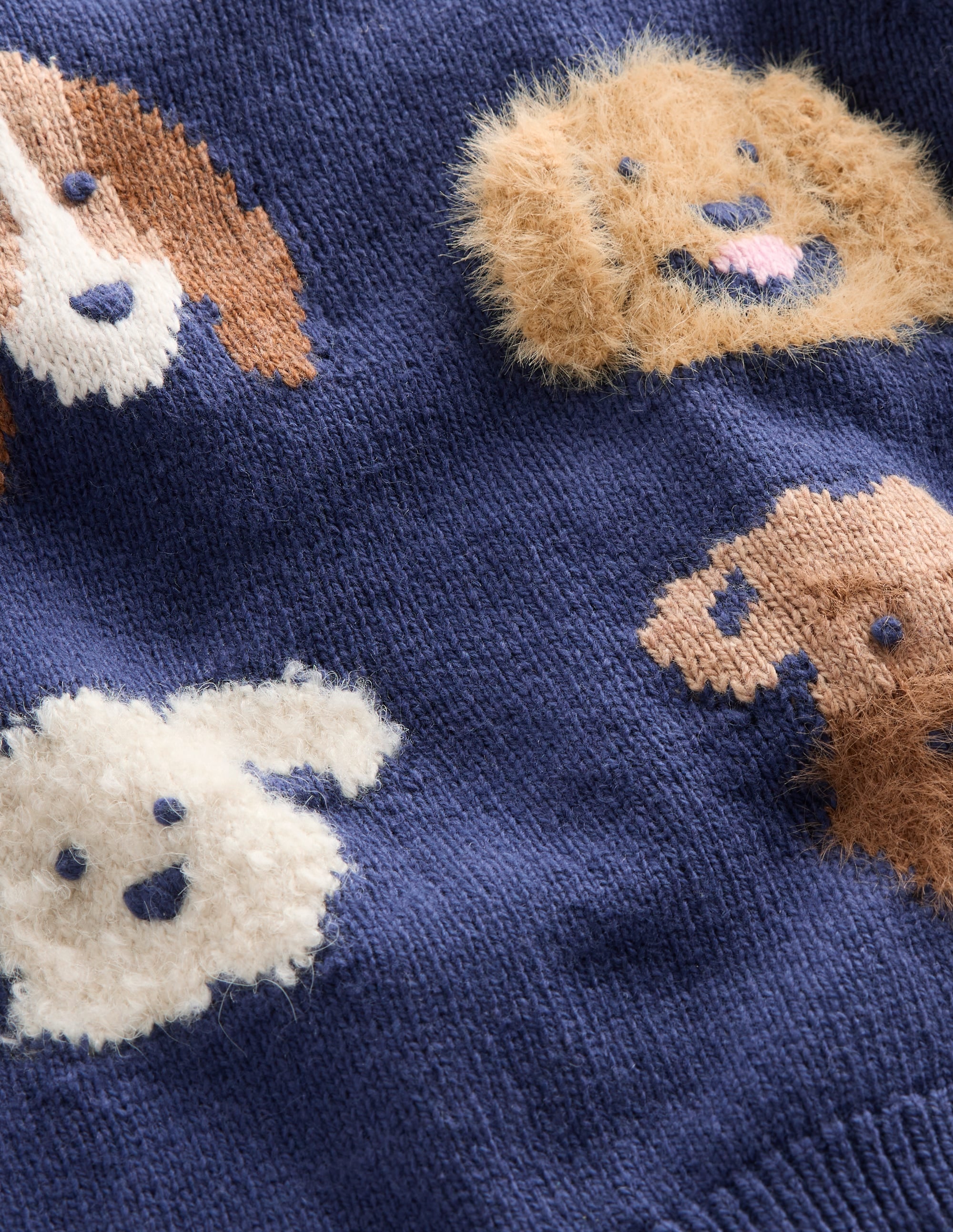 Novelty Logo Jumper-College Navy Dogs - Image 3