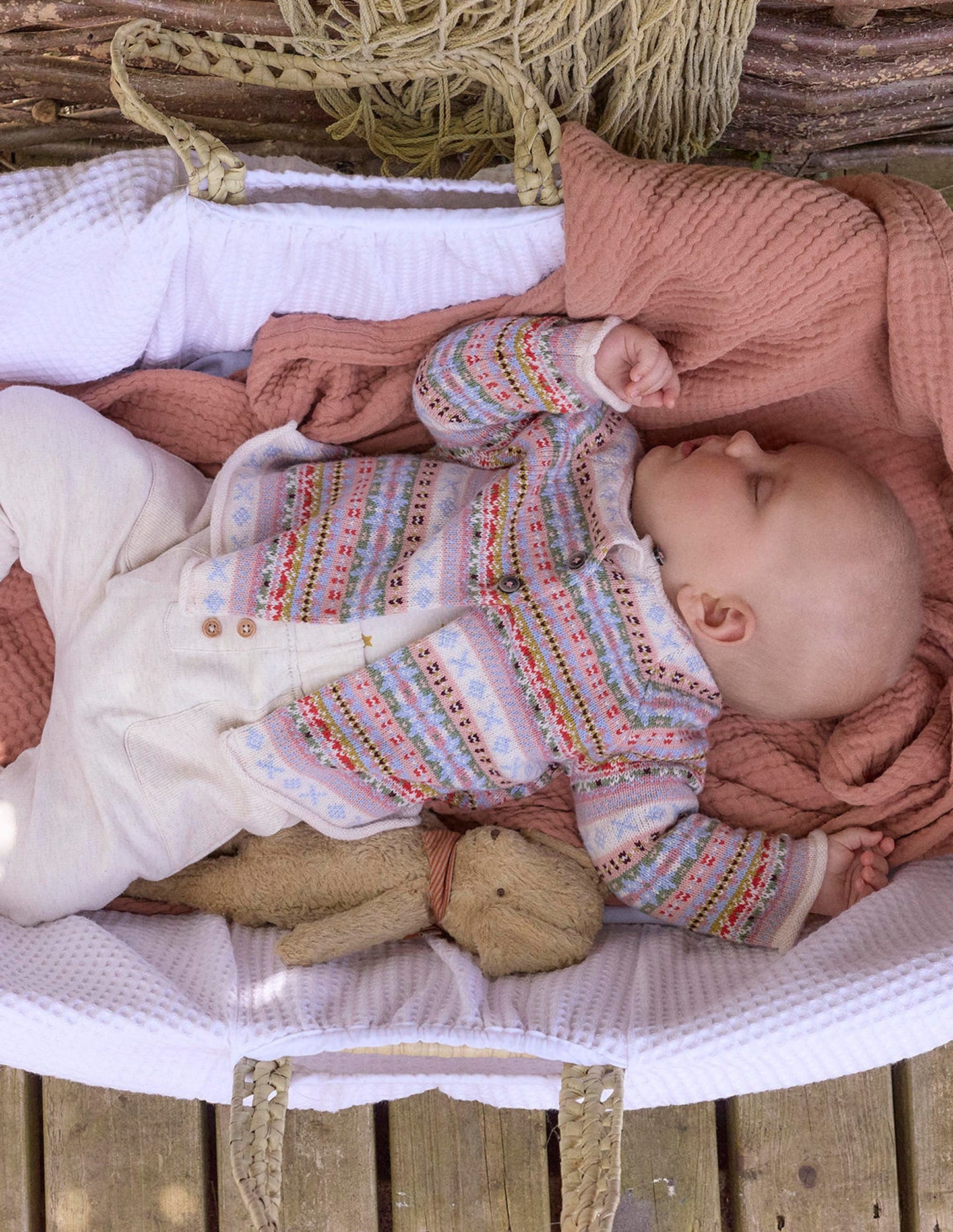 Fair Isle Cardigan-Soft Multi