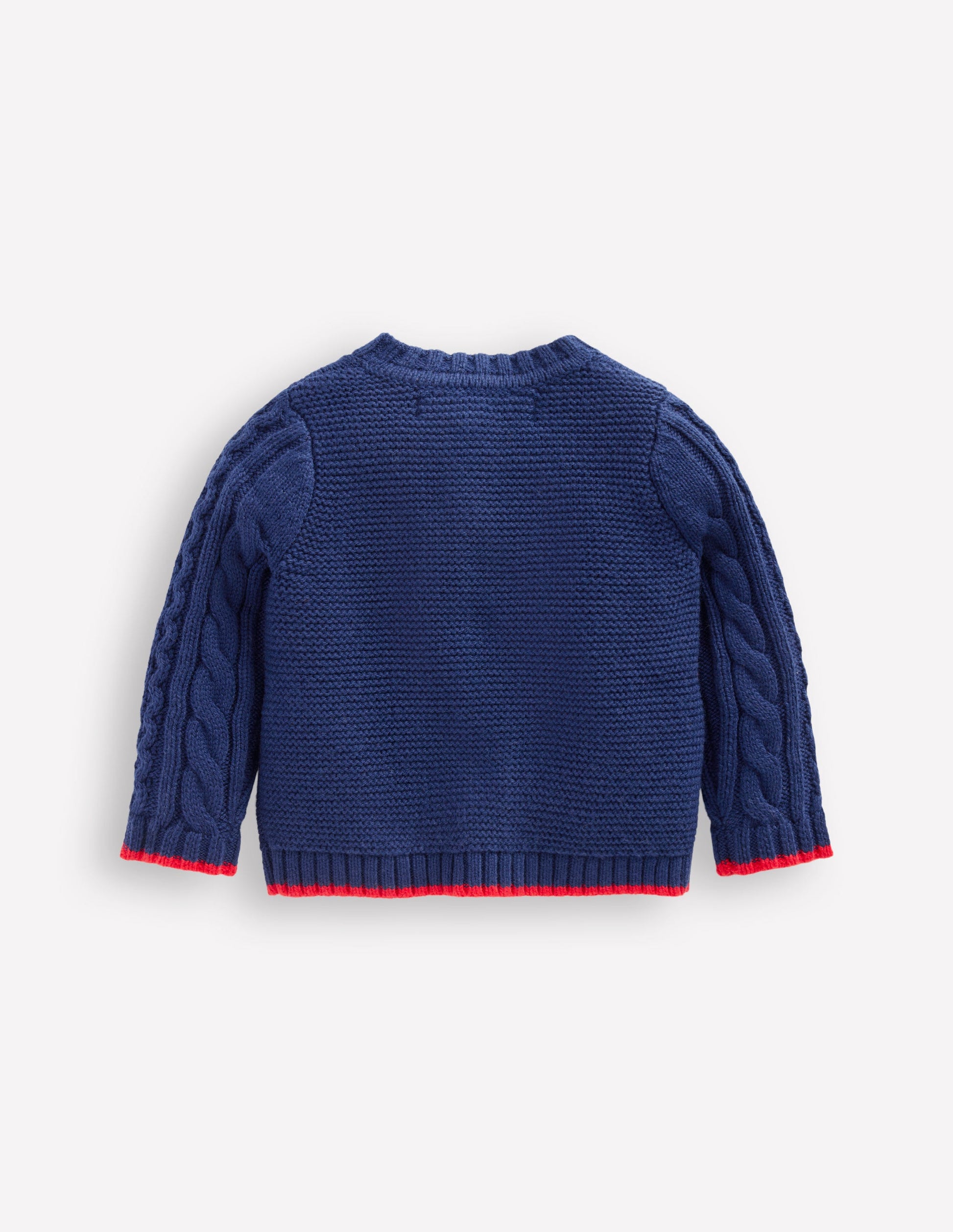 Heritage Cable Cardigan-Medieval Blue-3