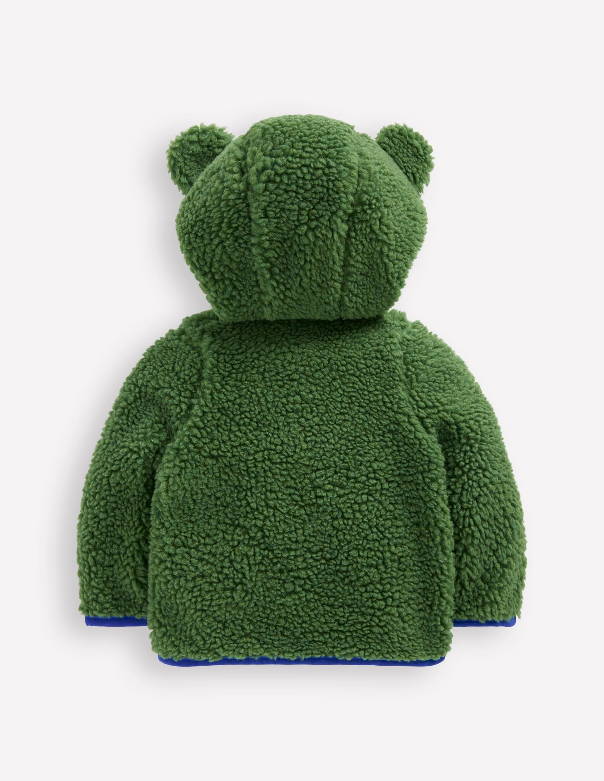 Novelty Cosy Borg Jacket-Broccoli Green Frog - Image 2