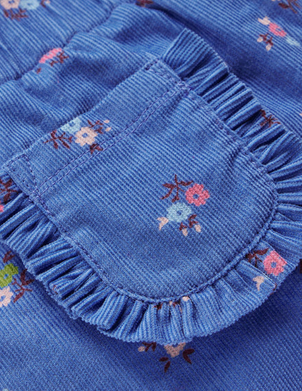 Cosy Lined Trousers-Bluejay Blue Spaced Ditsy