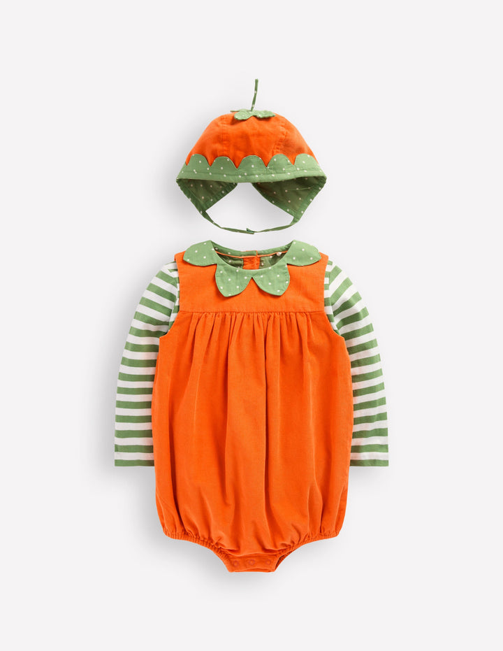 Novelty Romper Play Set-Orange Pumpkin
