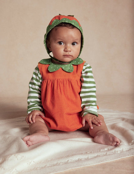 Novelty Romper Play Set-Orange Pumpkin