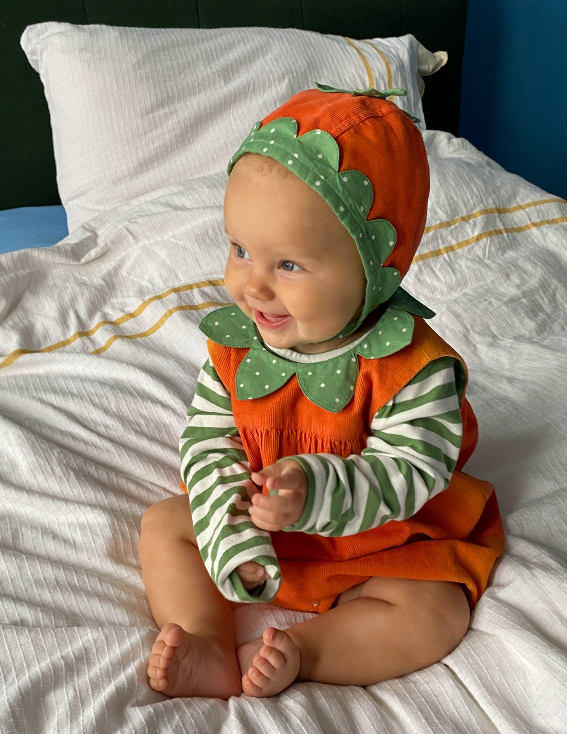 Novelty Romper Play Set-Orange Pumpkin-1