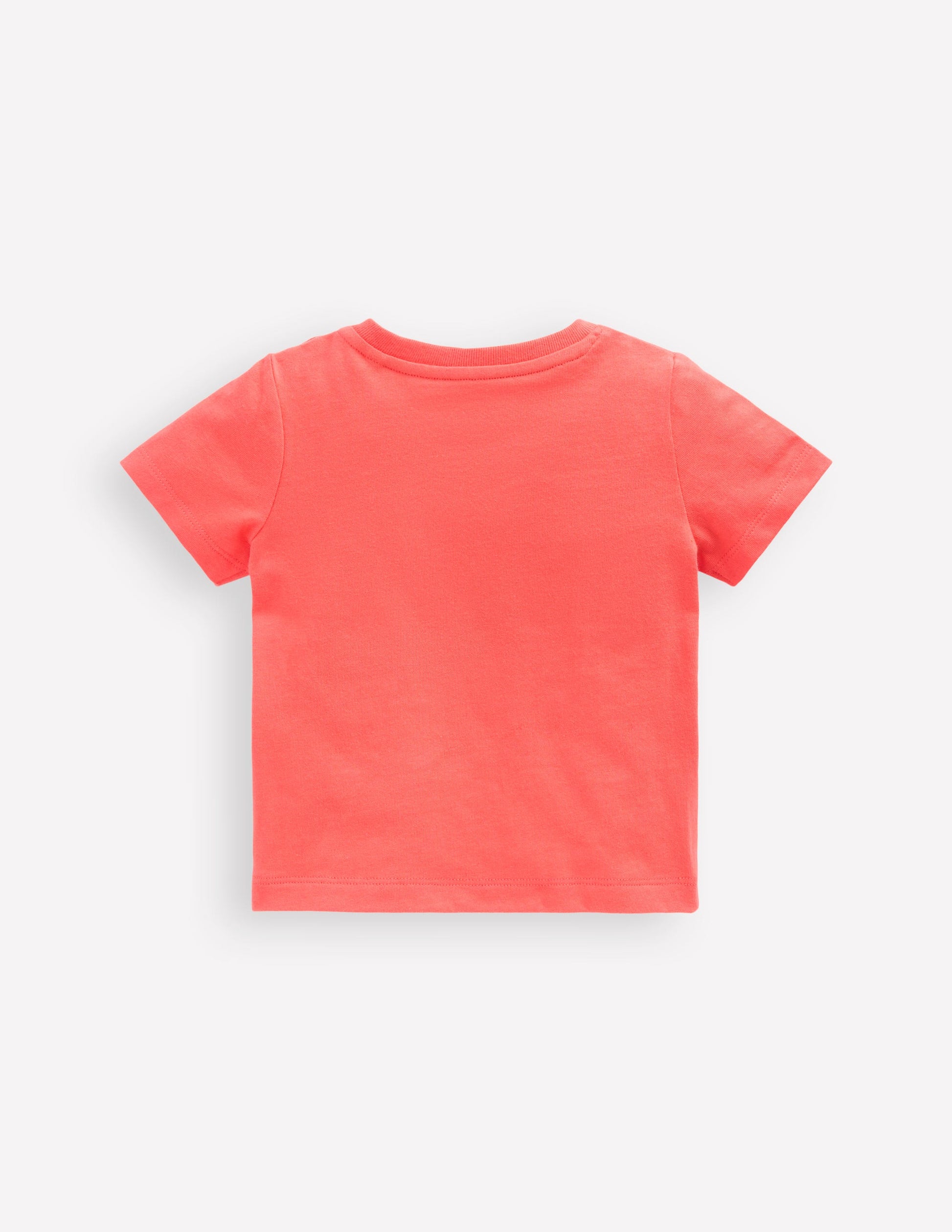Logo Interest T-Shirt-Hot Coral Tiger-4