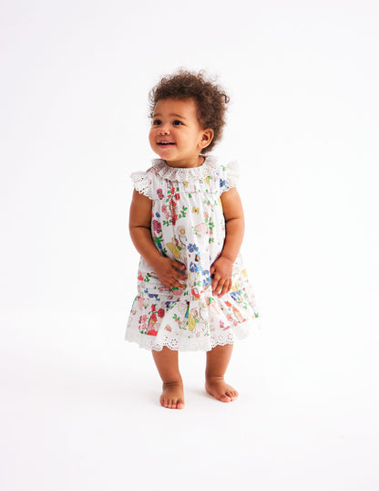 Broderie Ruffle Dress-Coconut Milk Fairies-2