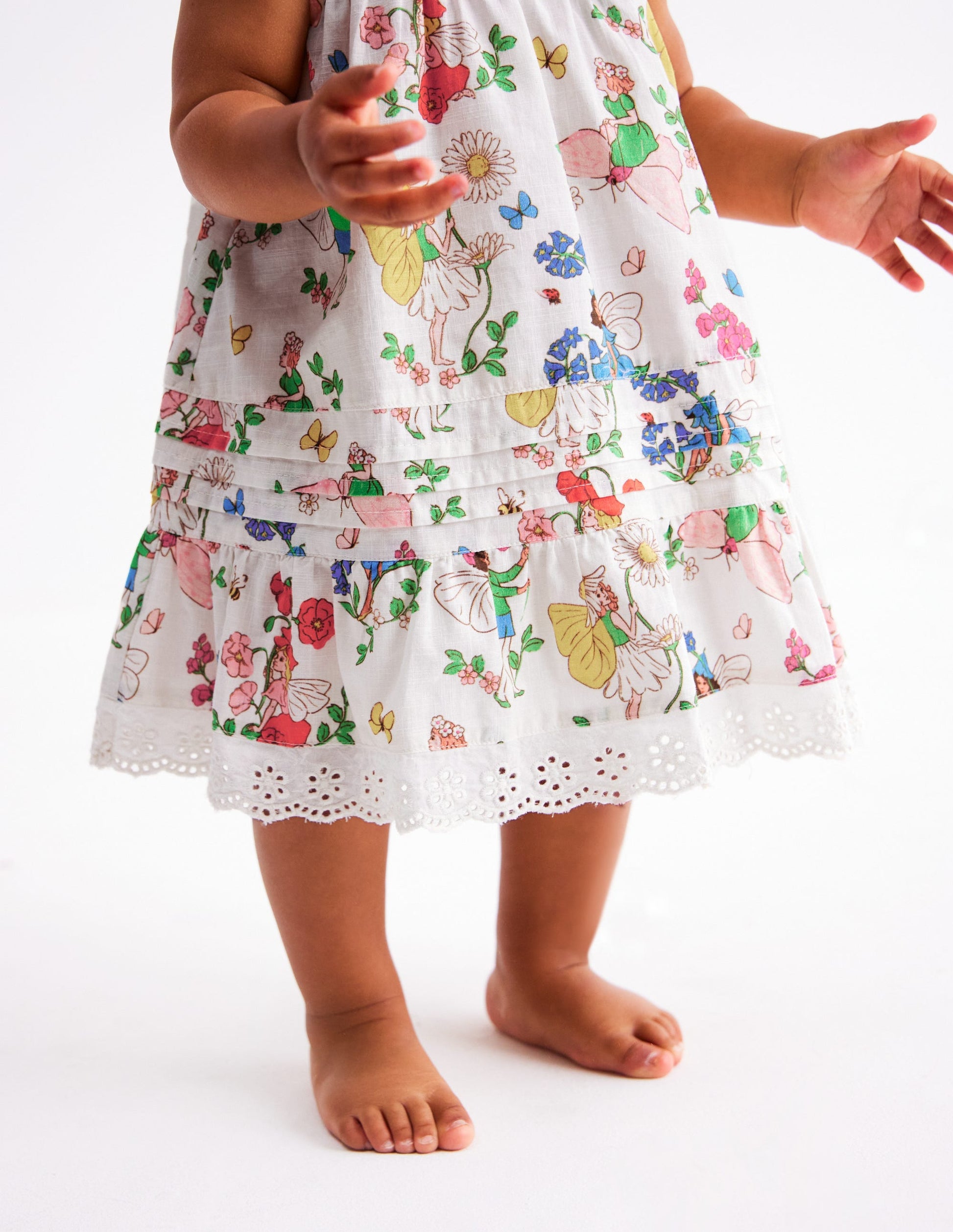 Broderie Ruffle Dress-Coconut Milk Fairies-6