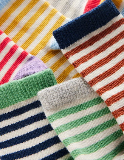 Socks 7 Pack (Baby Boy)-Stripes