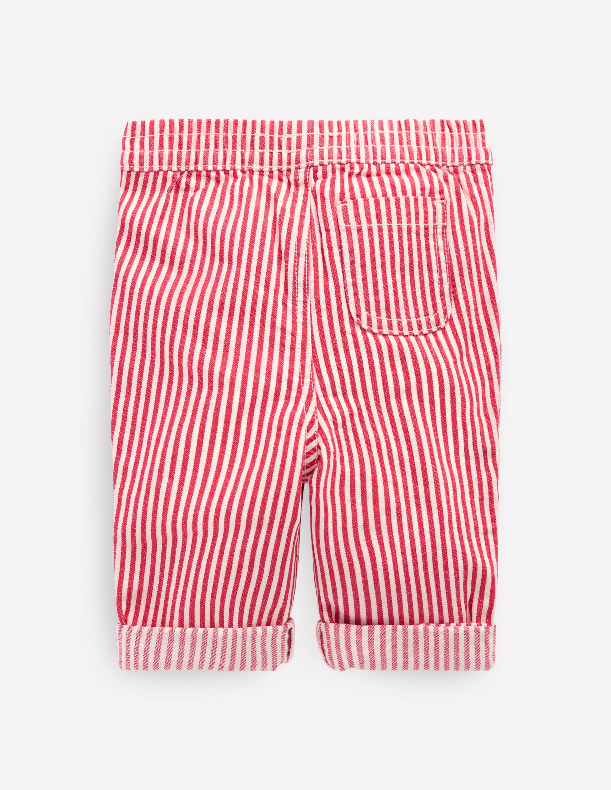 Woven Pull Ons-Soft Ivory/Poppy Red-2