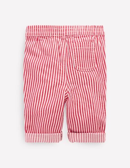 Woven Pull Ons-Soft Ivory/Poppy Red-2