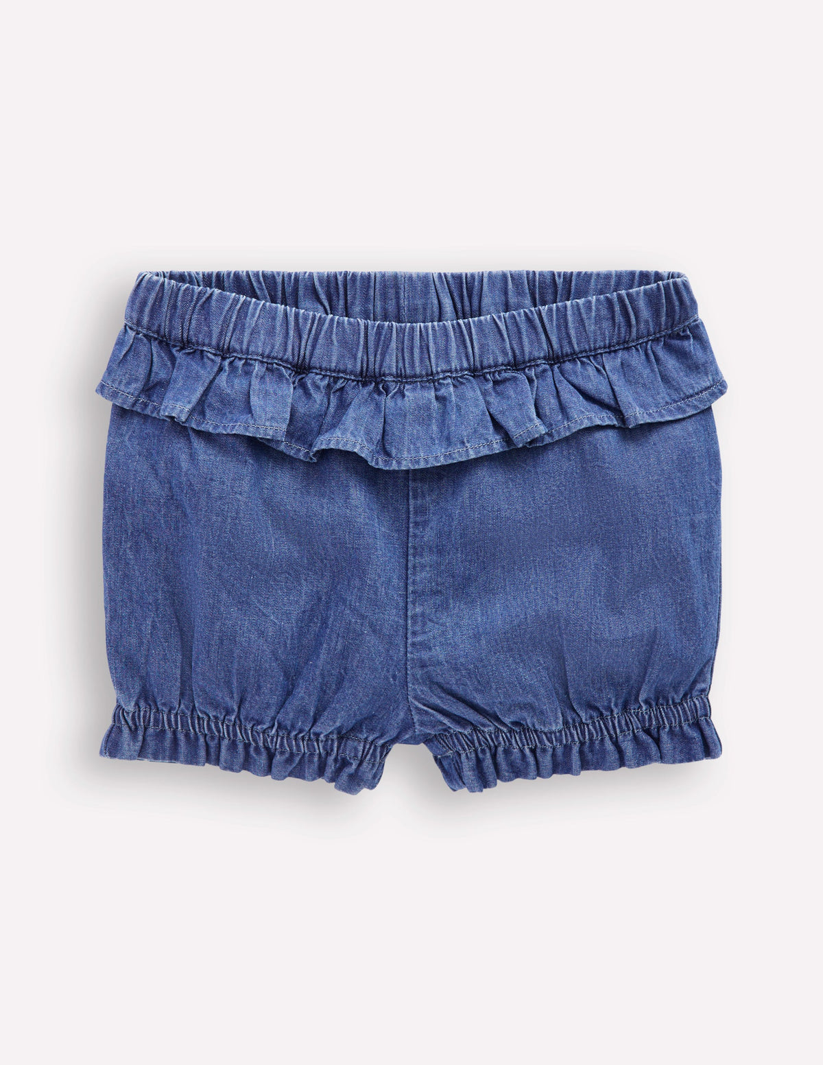 Girls Chambray Bloomer-Light Vintage Denim - Image 1