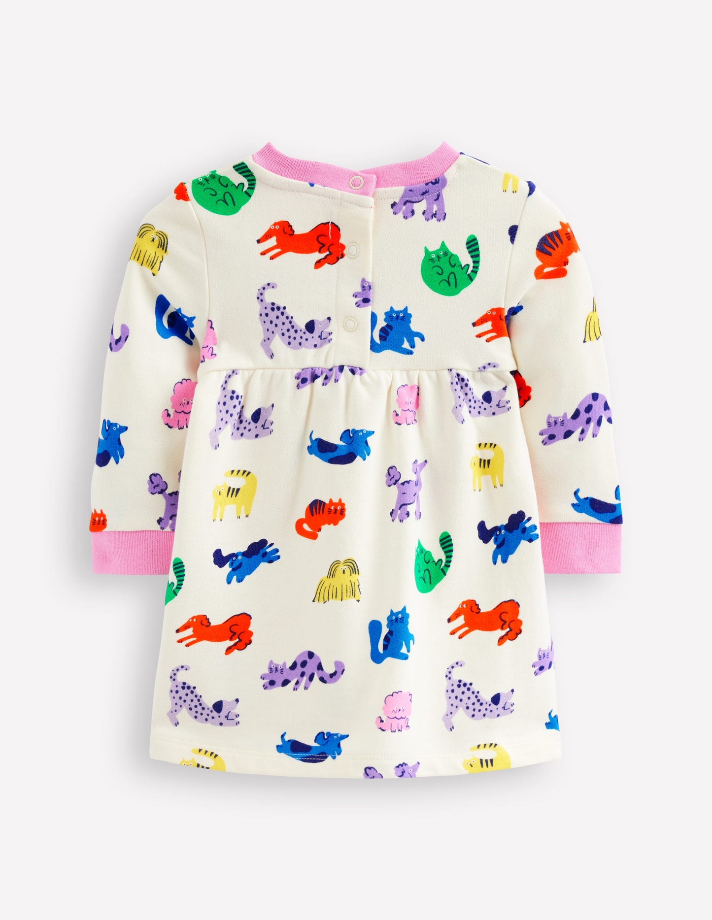 Sweatshirt Dress-Rainbow Pets