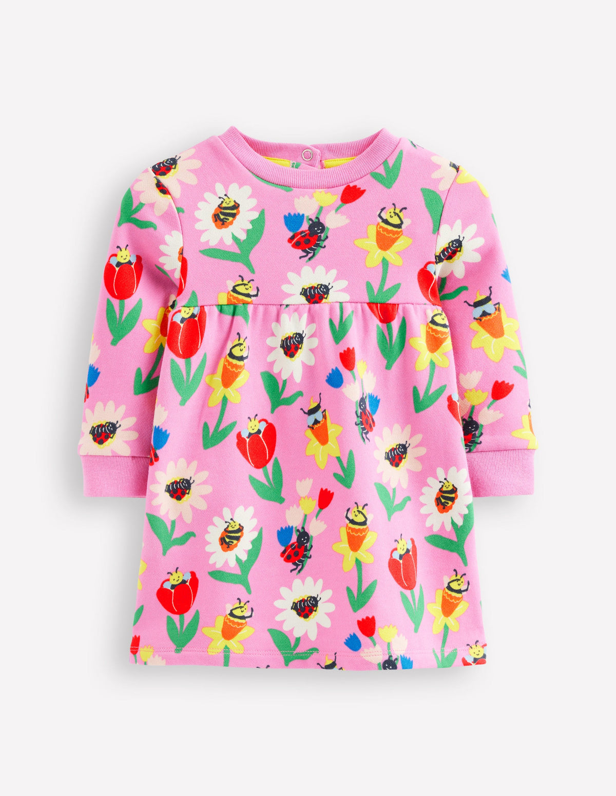 Sweatshirt Dress-Sugared Lilac Spring Garden - Image 1