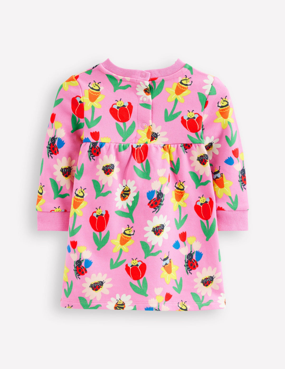 Sweatshirt Dress-Sugared Lilac Spring Garden - Image 2