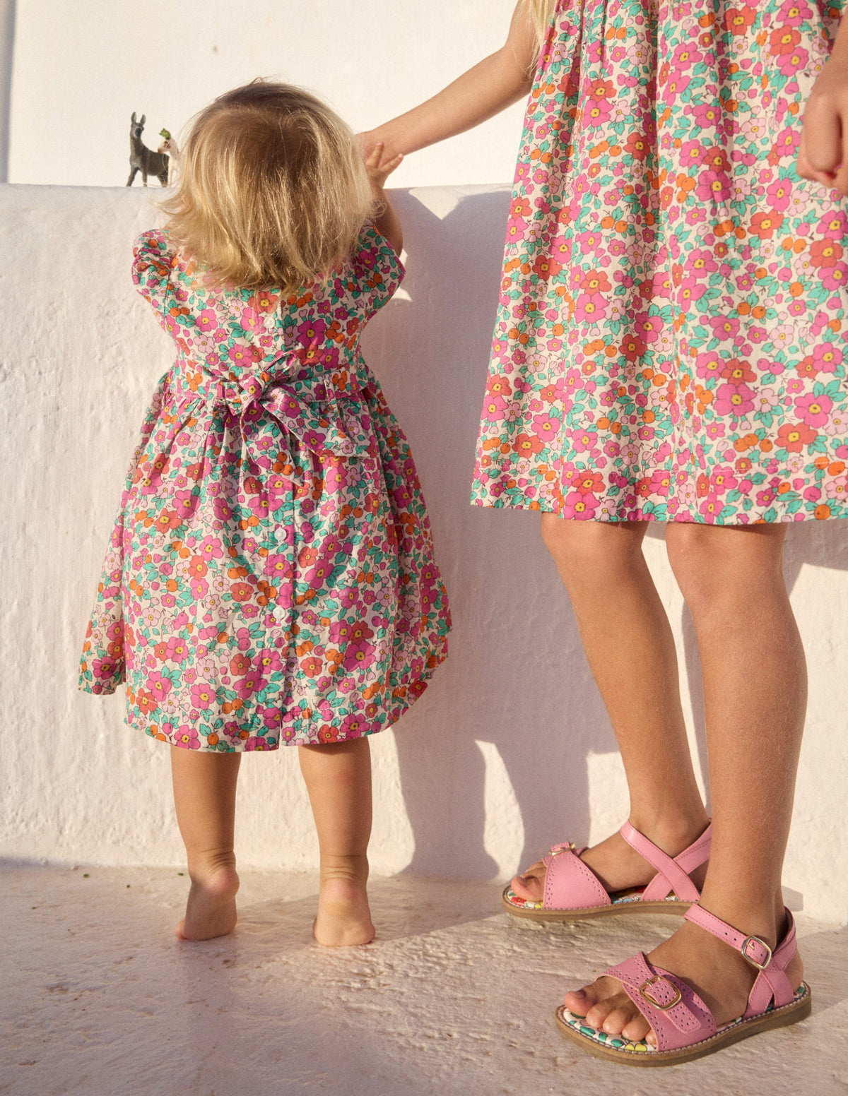 Traditional Smock Dress-Pink Apple Blossom - Image 4
