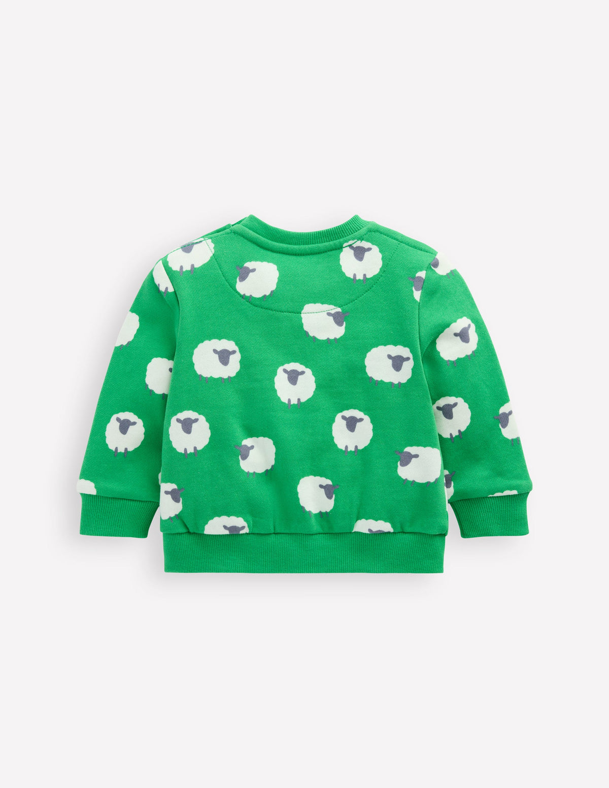 Printed Sweatshirt-Sapling Green Sheep - Image 2