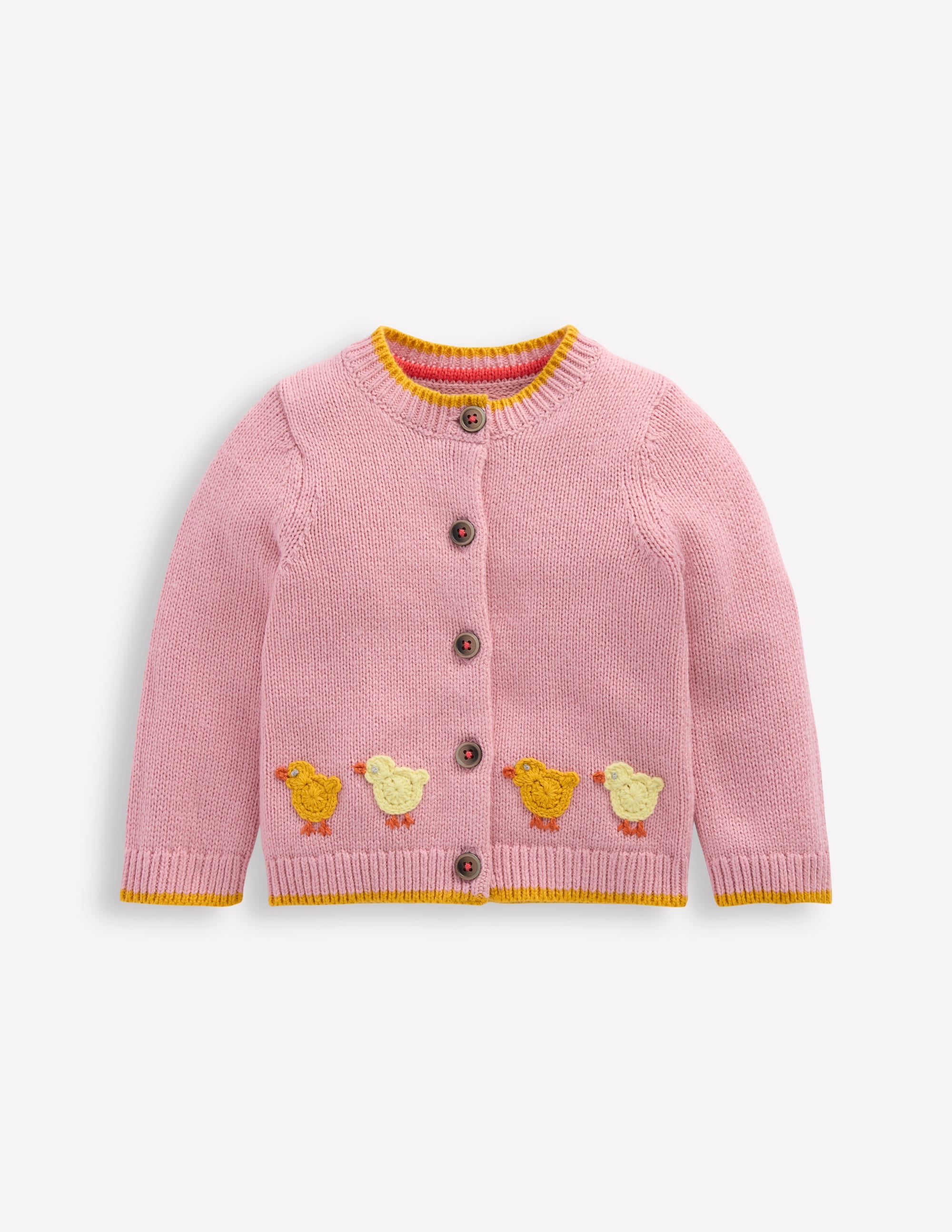 Fun Logo Cardigan-Vintage Pink Chicks - Image 1