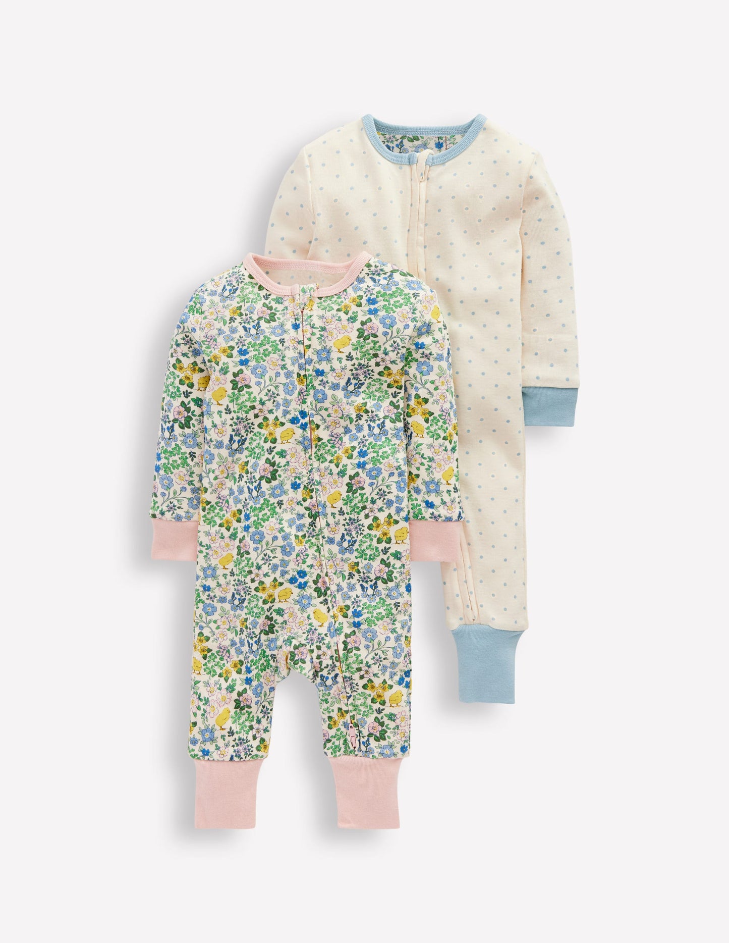 Twin Pack Rompers-Chick Floral