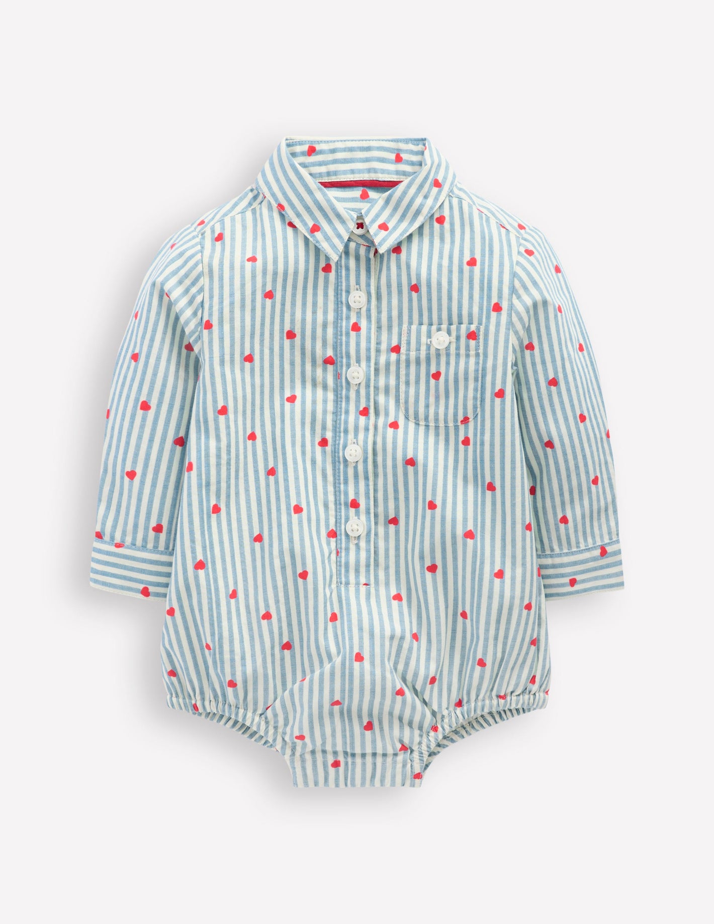 Boys Woven Shirt Body-Ticking Confetti Heart