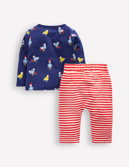 Printed Jersey Play Set-Starboard Blue Seagulls