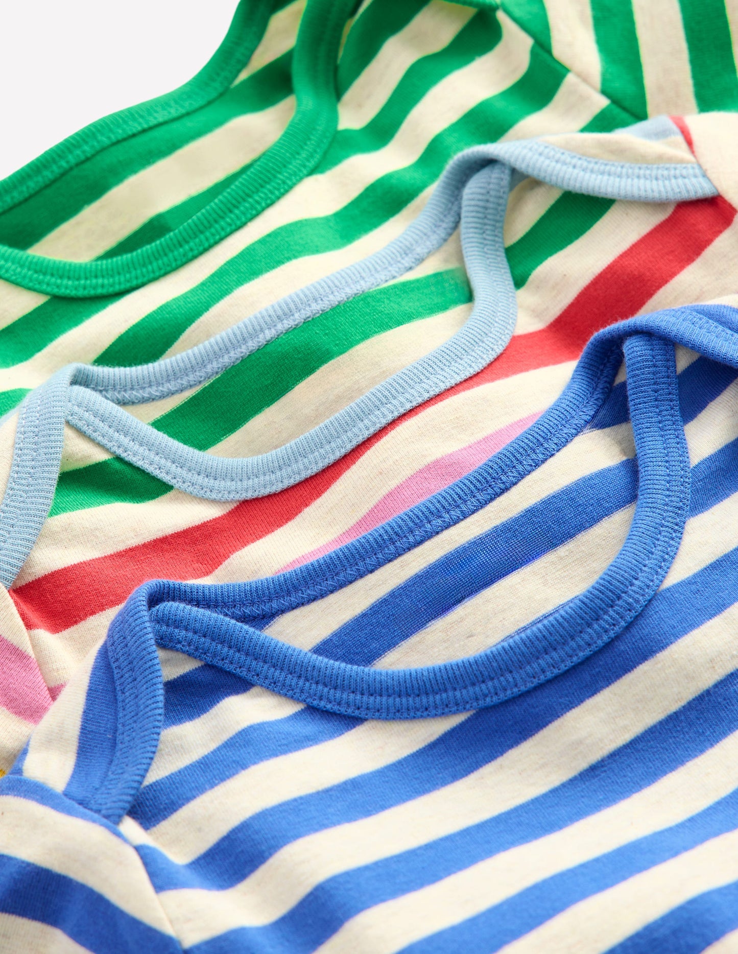 Boys 3 Pack Bodies-Oatmeal Multi Stripe