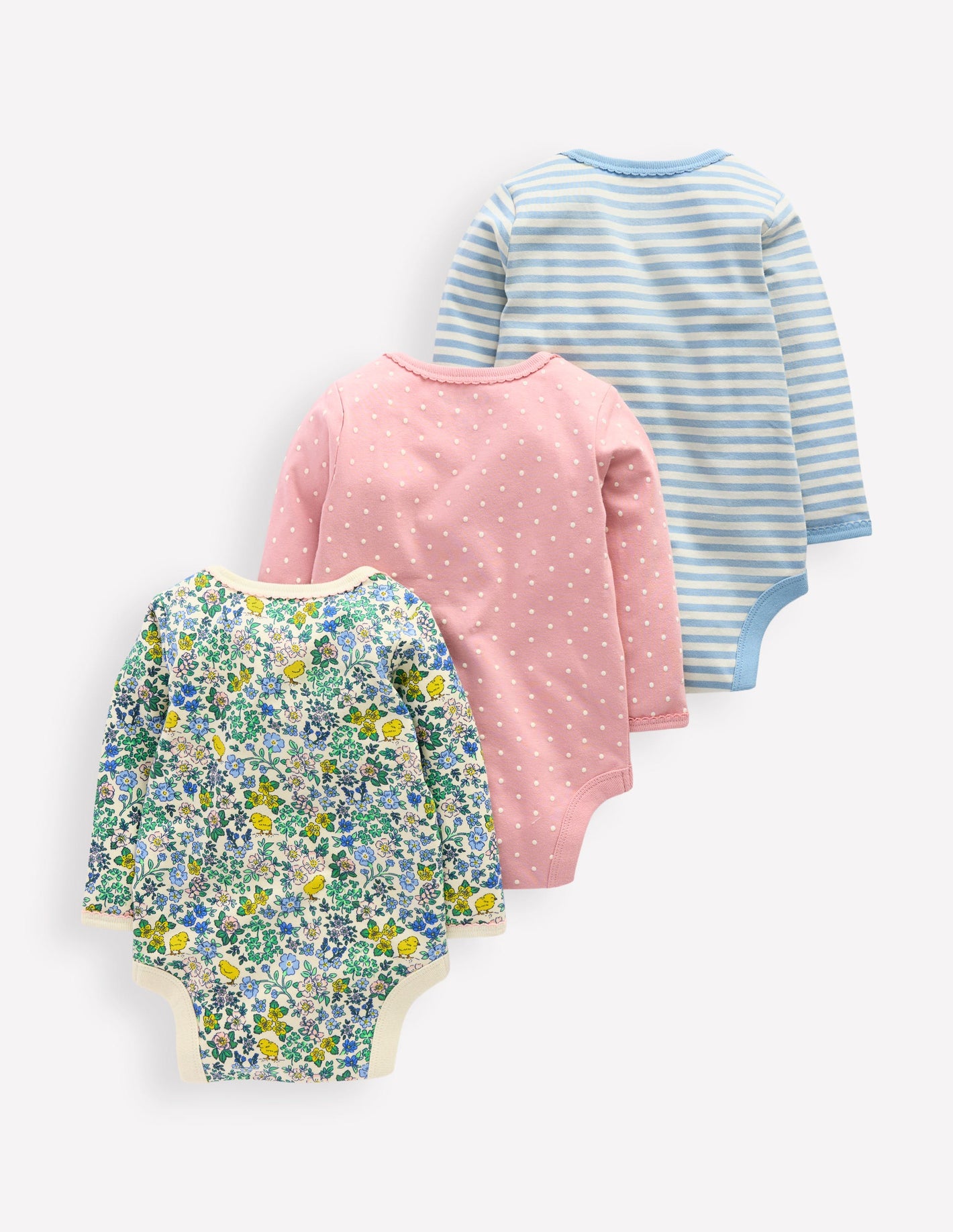 Girls 3 Pack Bodies-Chick Floral