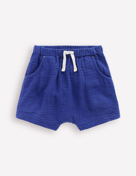 Boys Woven Shorts-Starboard Blue