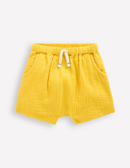 Boys Woven Shorts-Pineapple Yellow