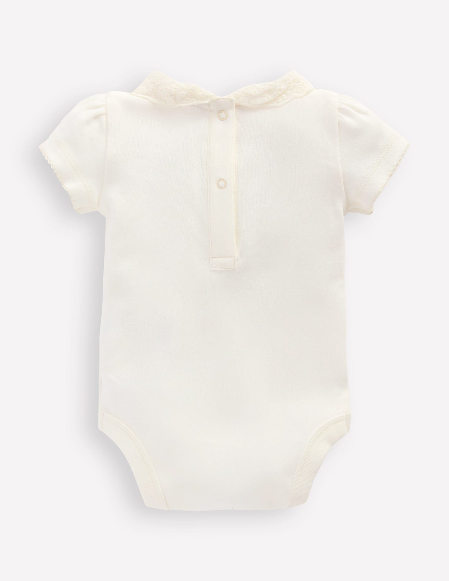 Broderie Collared Body-Soft Ivory