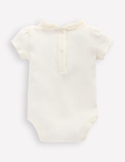 Broderie Collared Body-Soft Ivory